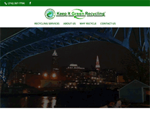 Tablet Screenshot of keepitgreenrecycling.com
